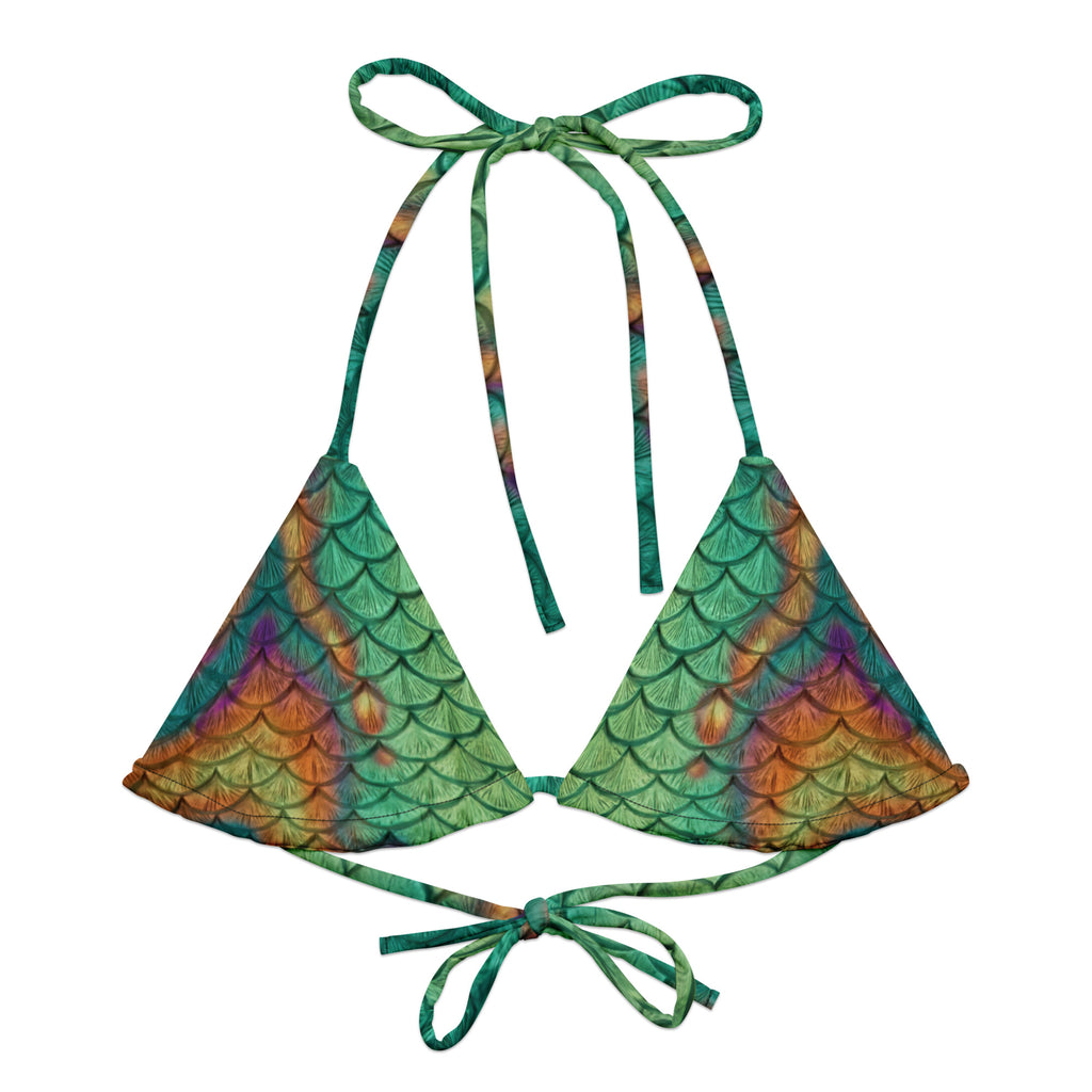 Macaw Recycled String Bikini Top