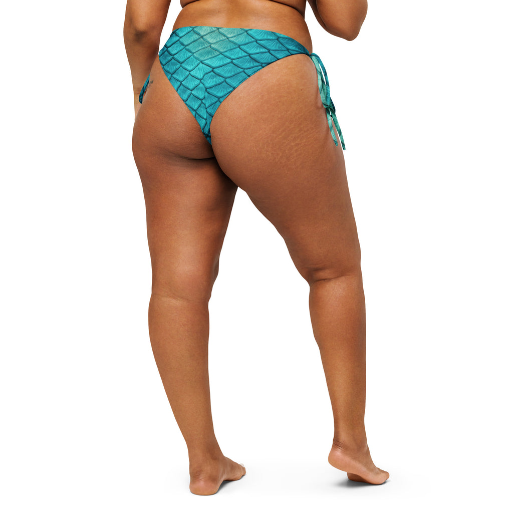 Sea Sapphire Recycled String Bikini Bottom
