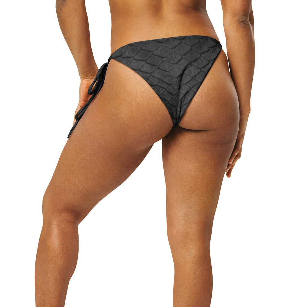 Obsidian Recycled String Bikini Bottom