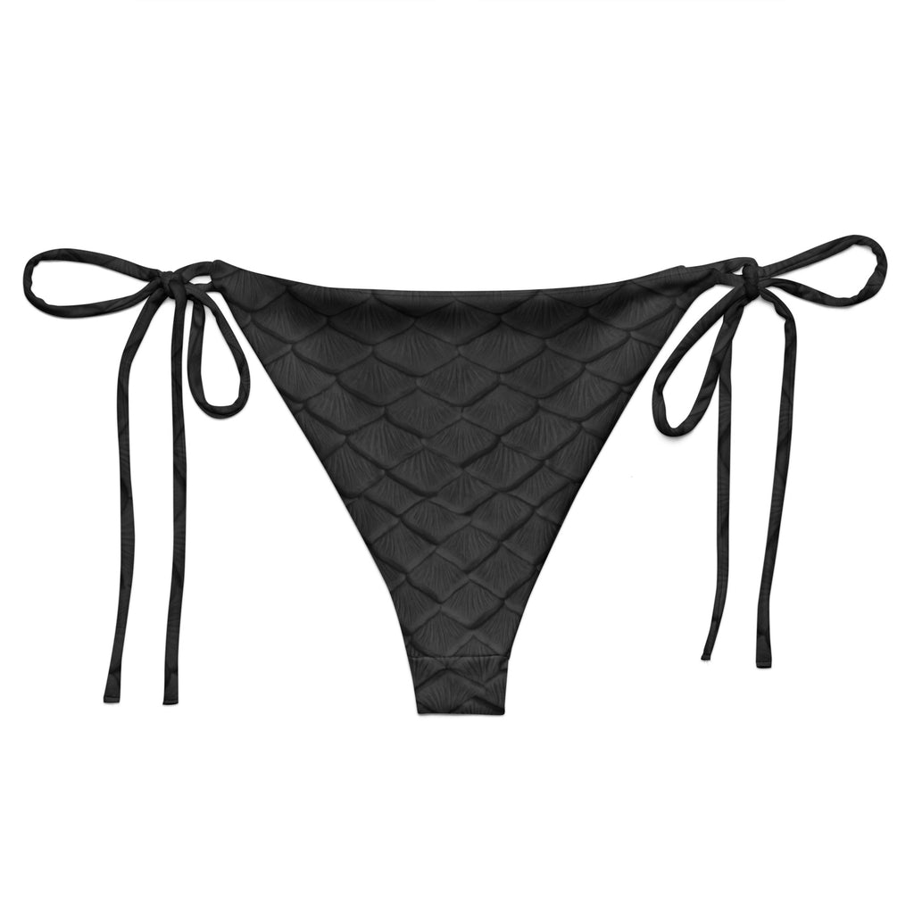 Obsidian Recycled String Bikini Bottom