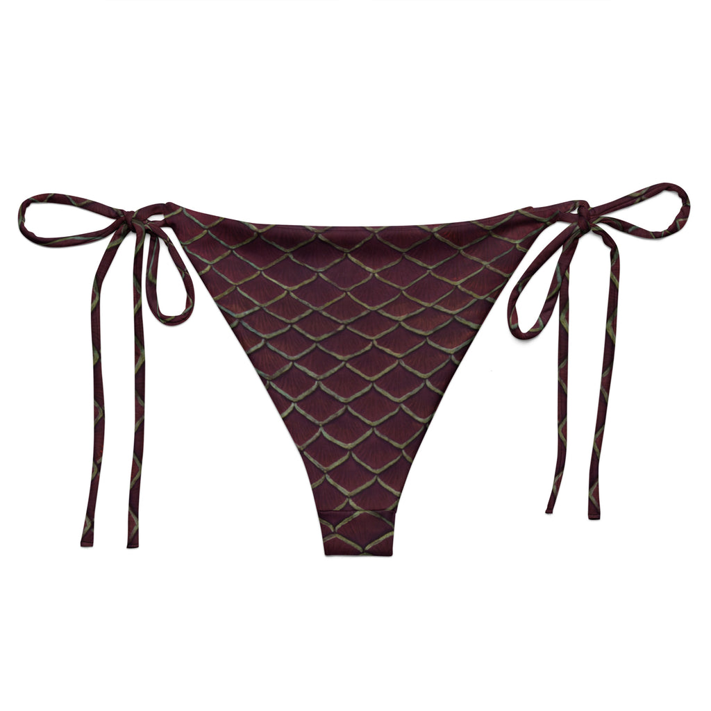 Yule Tide Recycled String Bikini Bottom