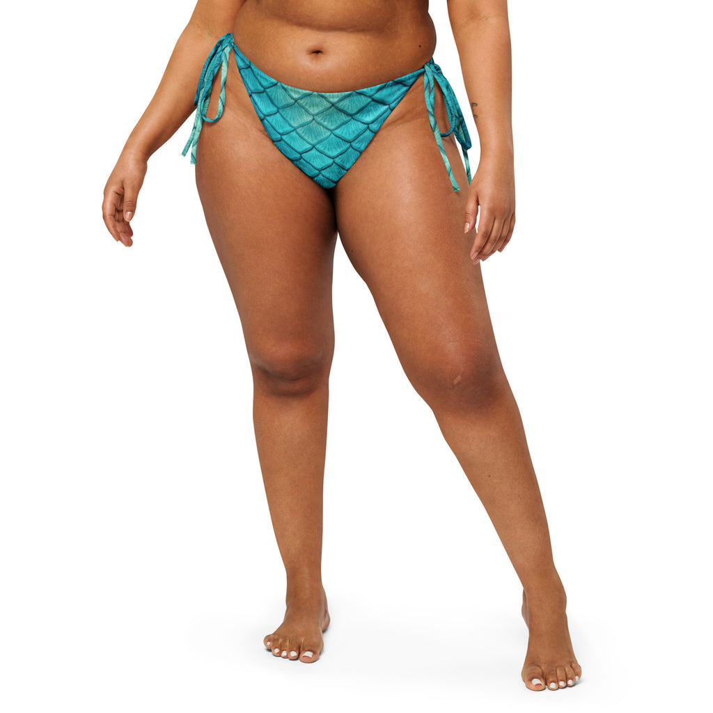 Sea Sapphire Recycled String Bikini Bottom