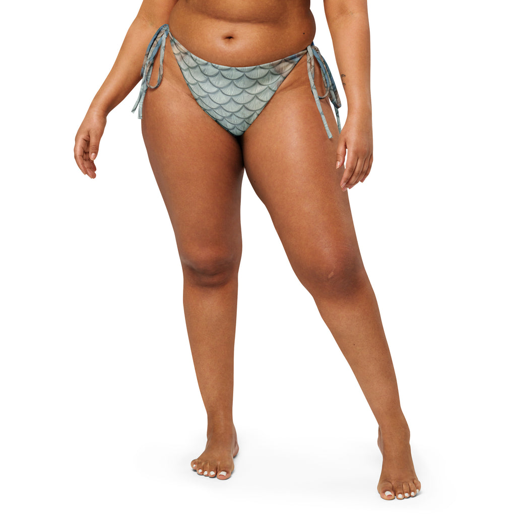 Moonshell recycled string bikini bottom