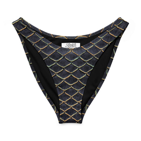 Dark Harvest Recycled High-Waisted Bikini Bottom