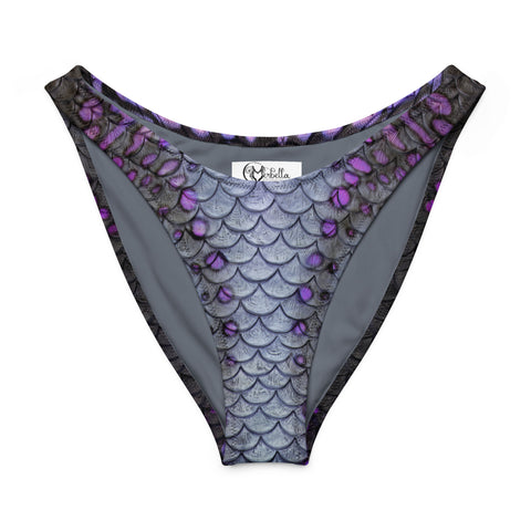 Finbella Riviera Muse Recycled High-Waisted Bikini Bottom - Black