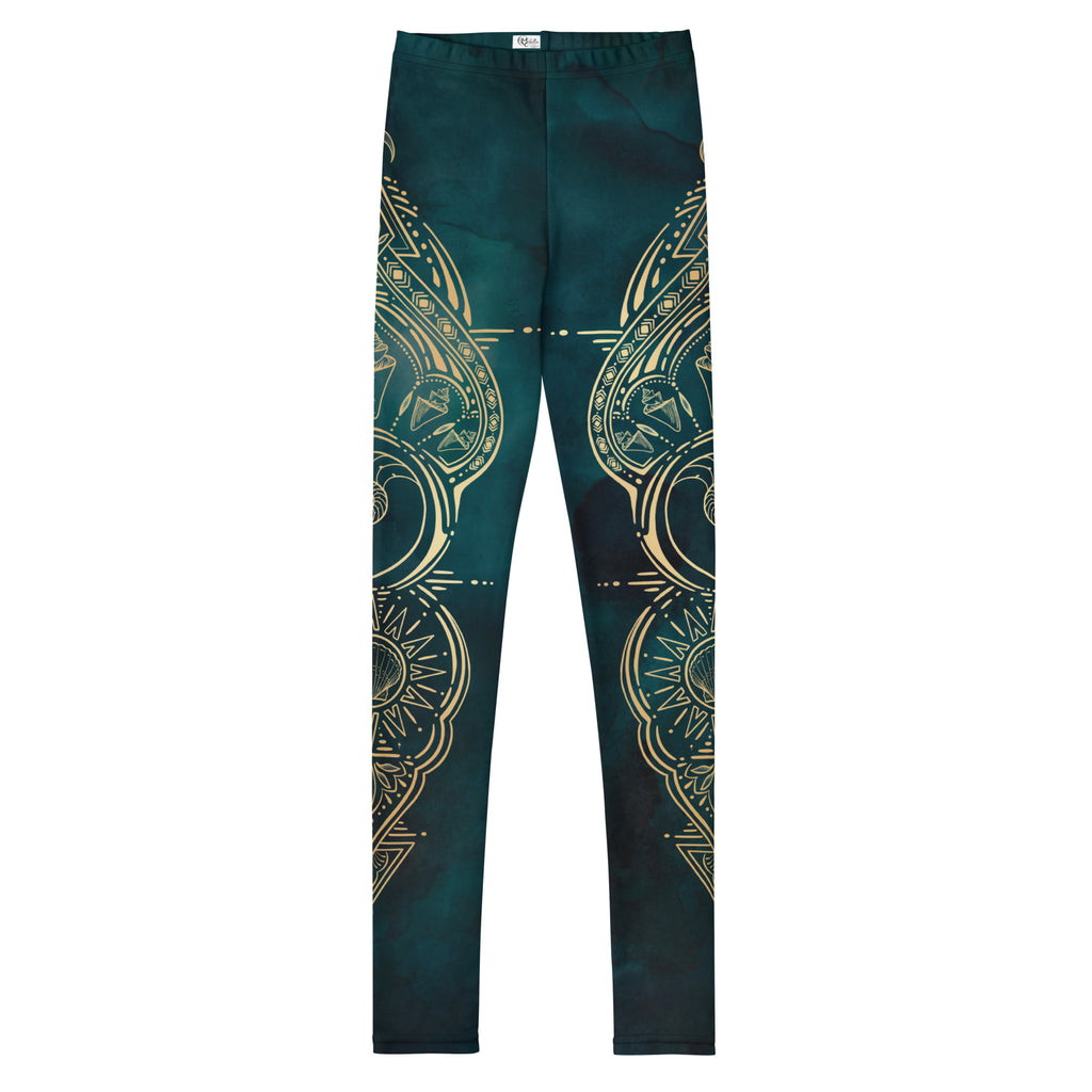 Finbella Riviera Muse Youth Leggings - Teal