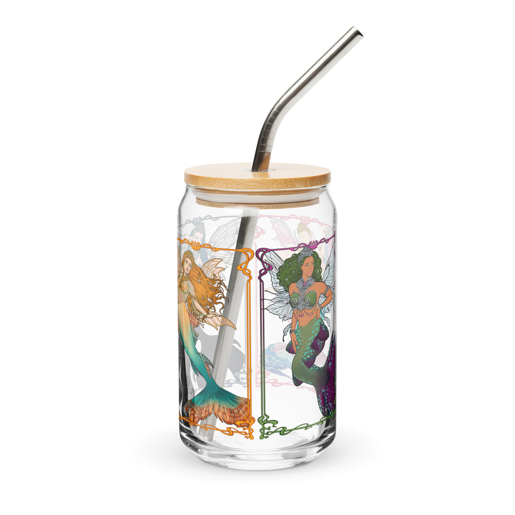 Finbella Fairy Mermaid Can-Shaped Glass