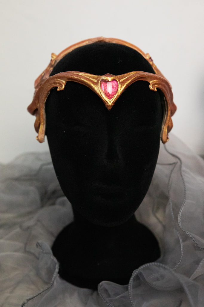 Compass Rose Gilded Sea Star Silicone Crown