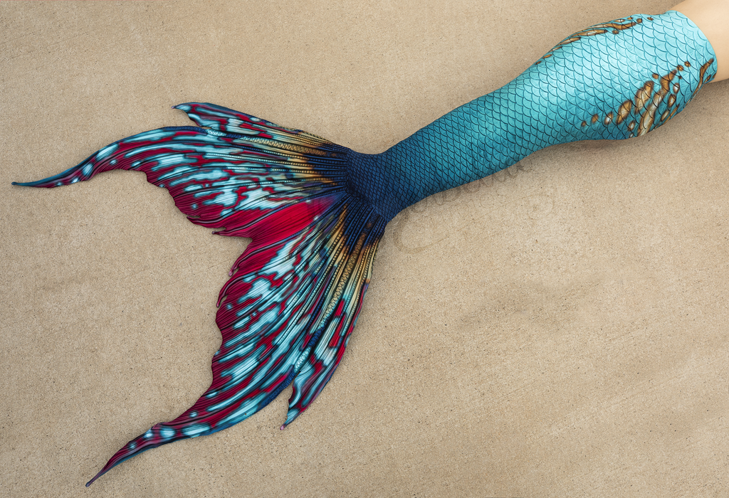 Indigo Merbella by Finfolk Signature Fabric Tail - READY TO SHIP