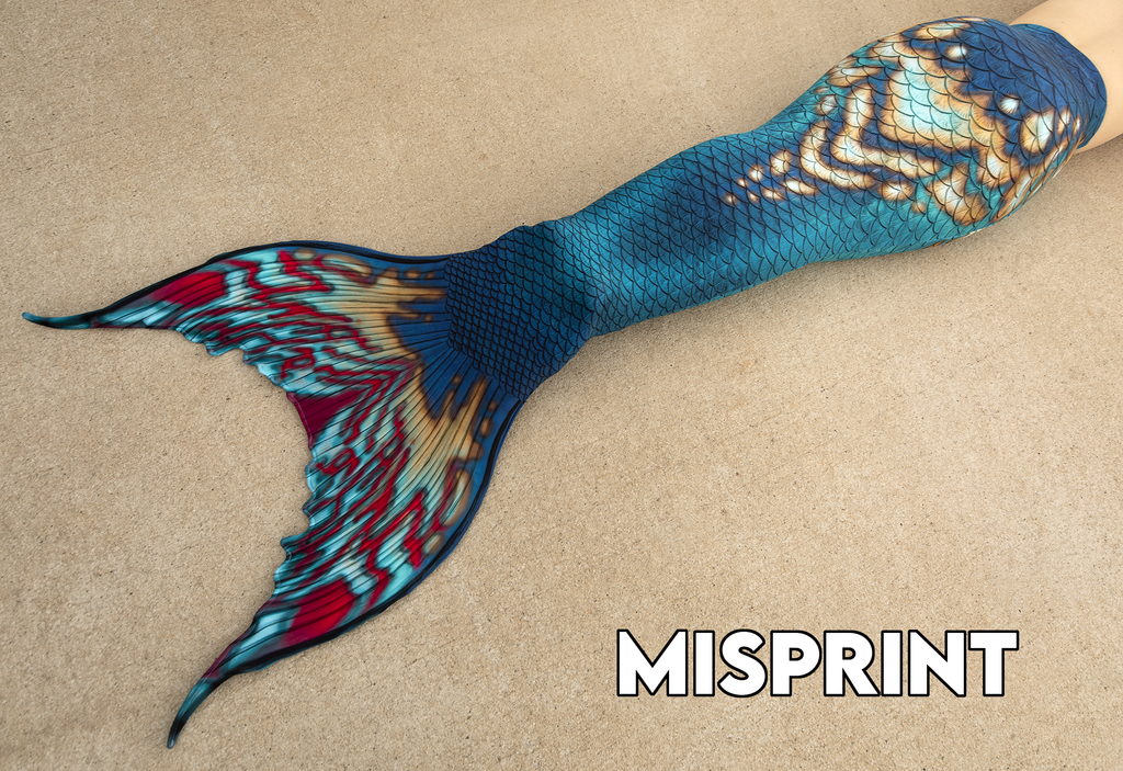 MISPRINT - Indigo Merbella by Finfolk Discovery Fabric Tail