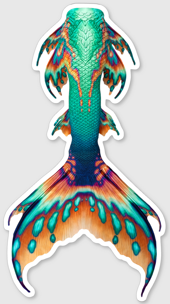 Macaw Merbella by Finfolk Signature Tail Sticker