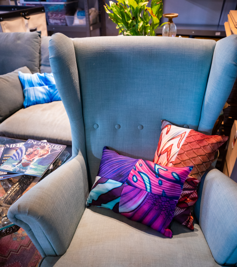 Mystery Tail Print Travel Pillow