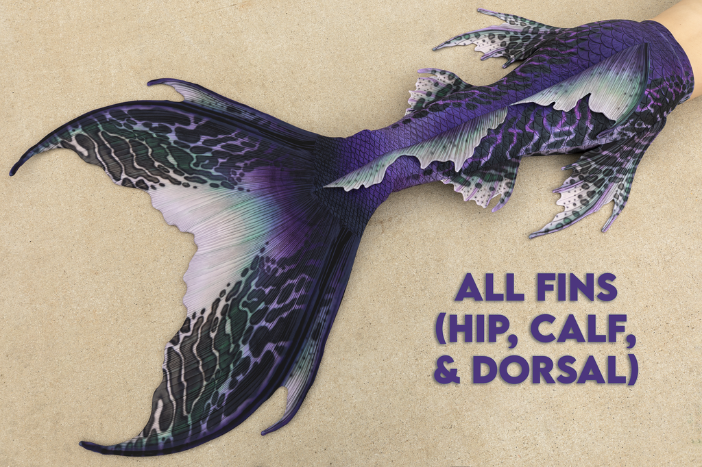 Scylla Merbella by Finfolk Signature Fabric Tail - READY TO SHIP