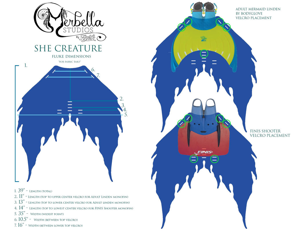 Helix Merbella by Finfolk Signature Fabric Tail