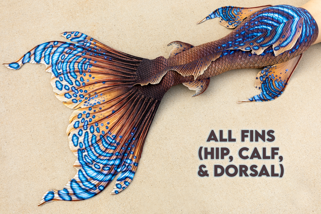 Sun Seeker Merbella by Finfolk Signature Fabric Tail - READY TO SHIP