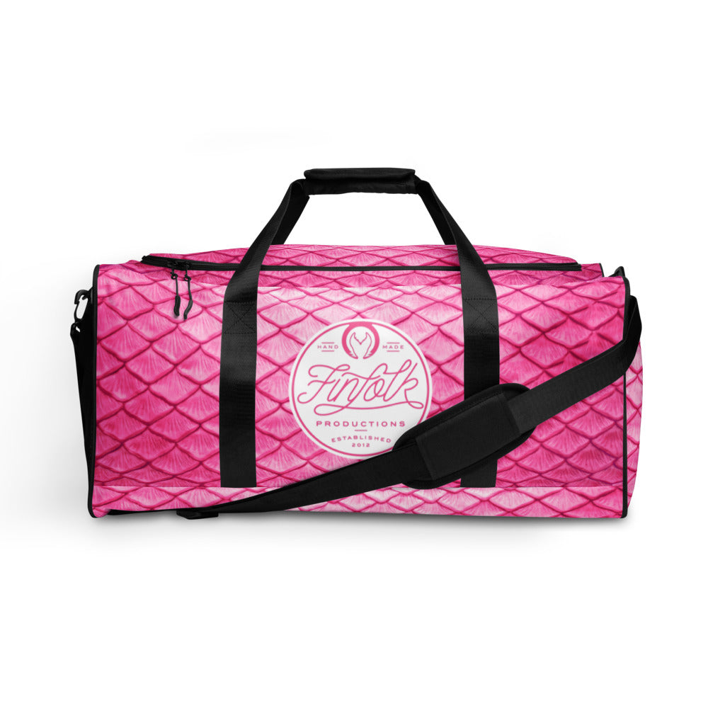 Plumeria Pink Duffle Bag