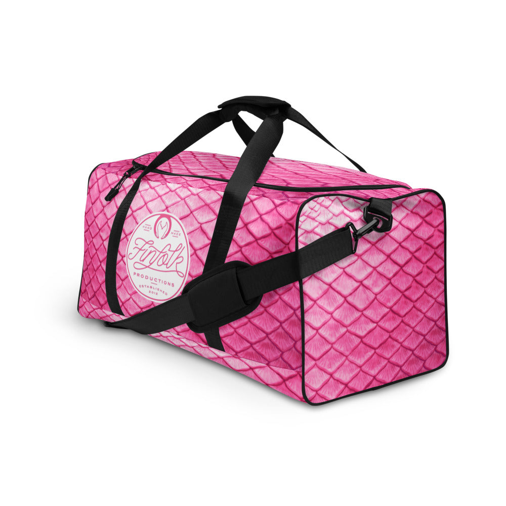 Plumeria Pink Duffle Bag