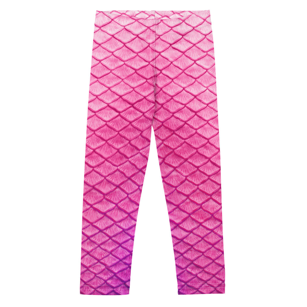 Plumeria Pink Kids Leggings