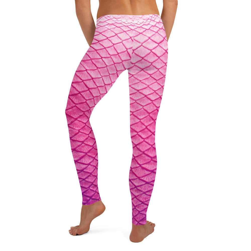 Plumeria Pink Leggings