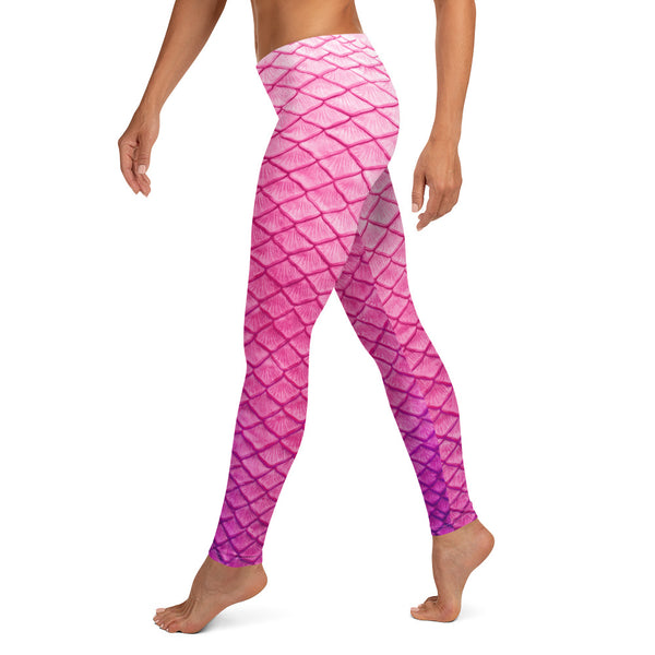 Plumeria Pink Leggings – Finfolk Productions