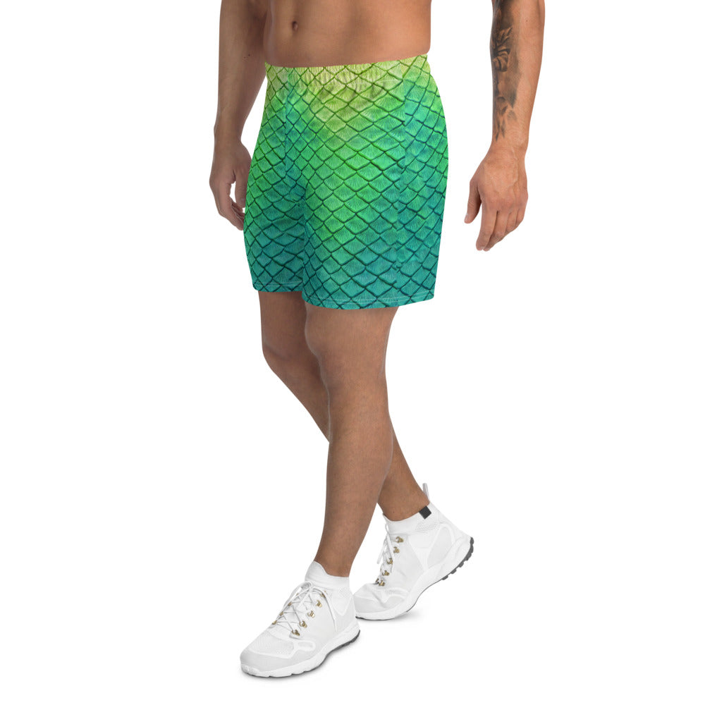 Shoal Green Athletic Shorts