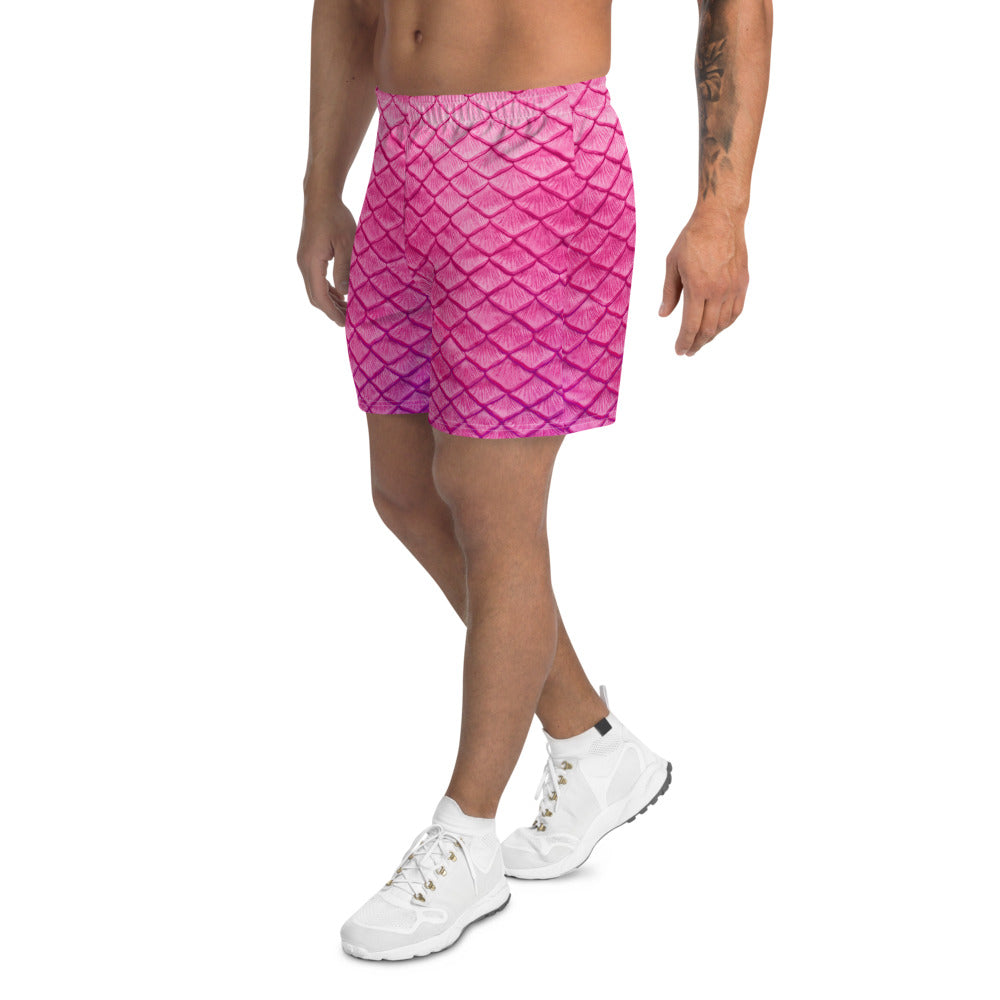 Plumeria Pink Athletic Shorts