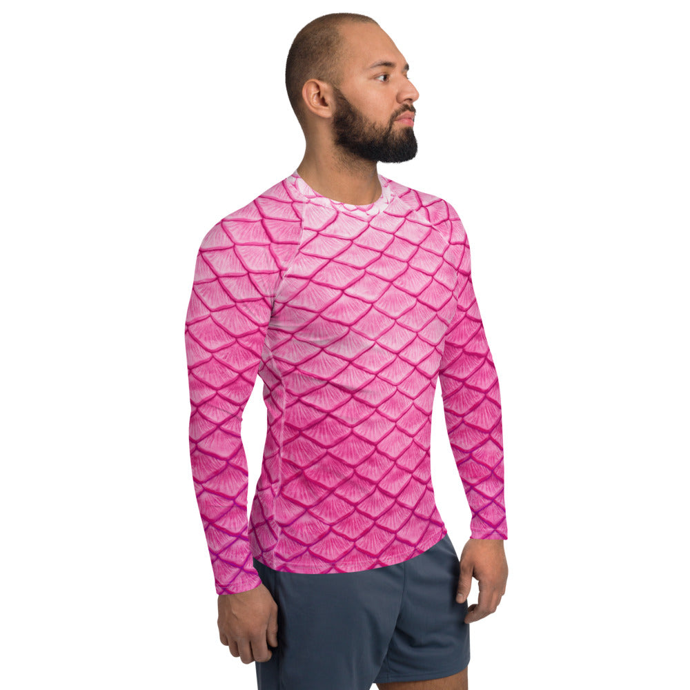 Plumeria Pink Relaxed Fit Rash Guard