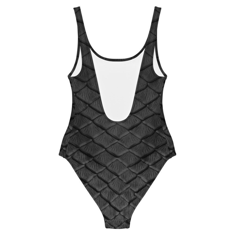 Obsidian Scale One-Piece Swimsuit