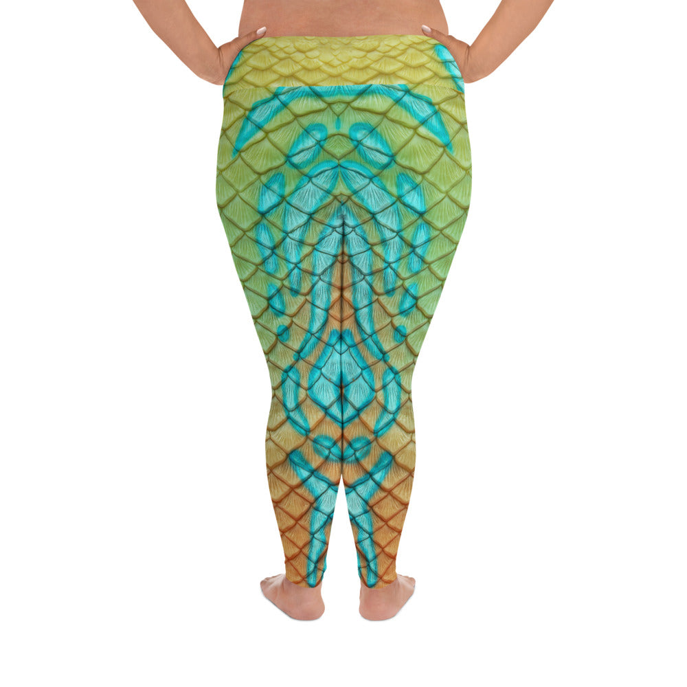 Mandarin Goby Plus Size Leggings
