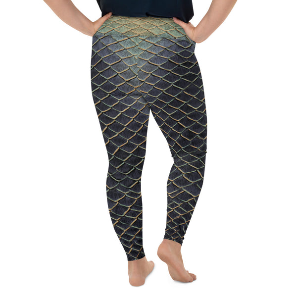 Gold Mermaid Scale Leggings