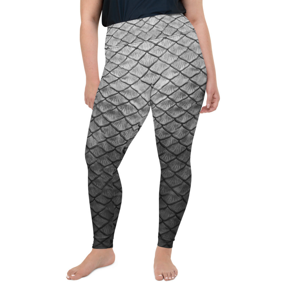 Starcrossed Silver Plus Size Leggings