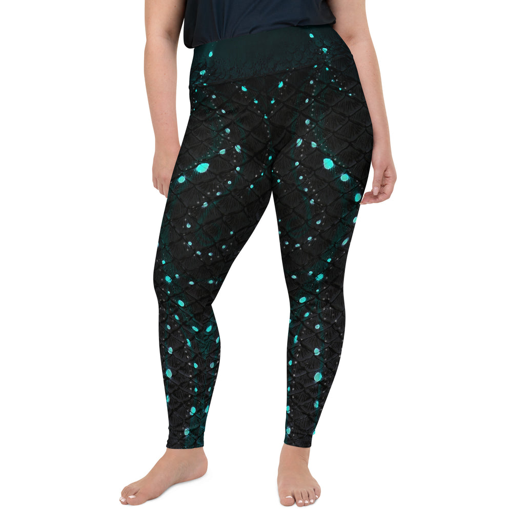Twilight Tide Plus Size Leggings