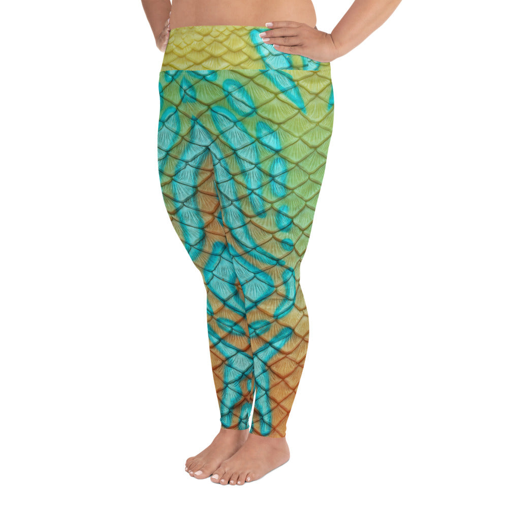 Mandarin Goby Plus Size Leggings