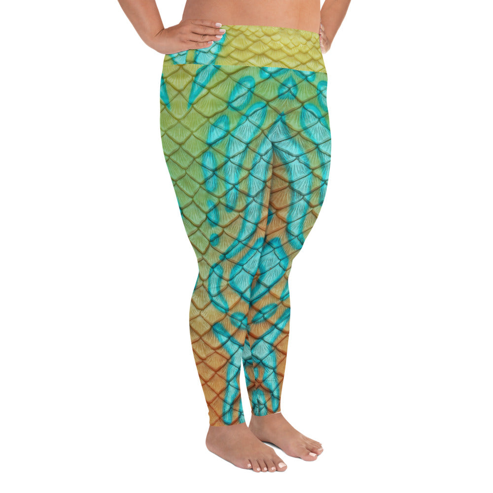 Mandarin Goby Plus Size Leggings