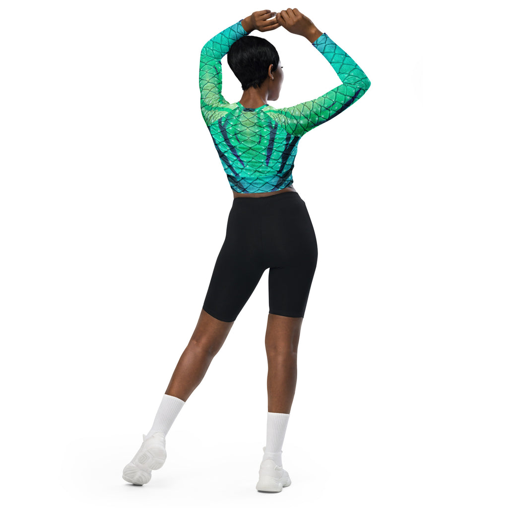 Way of Water Recycled Cropped Rash Guard