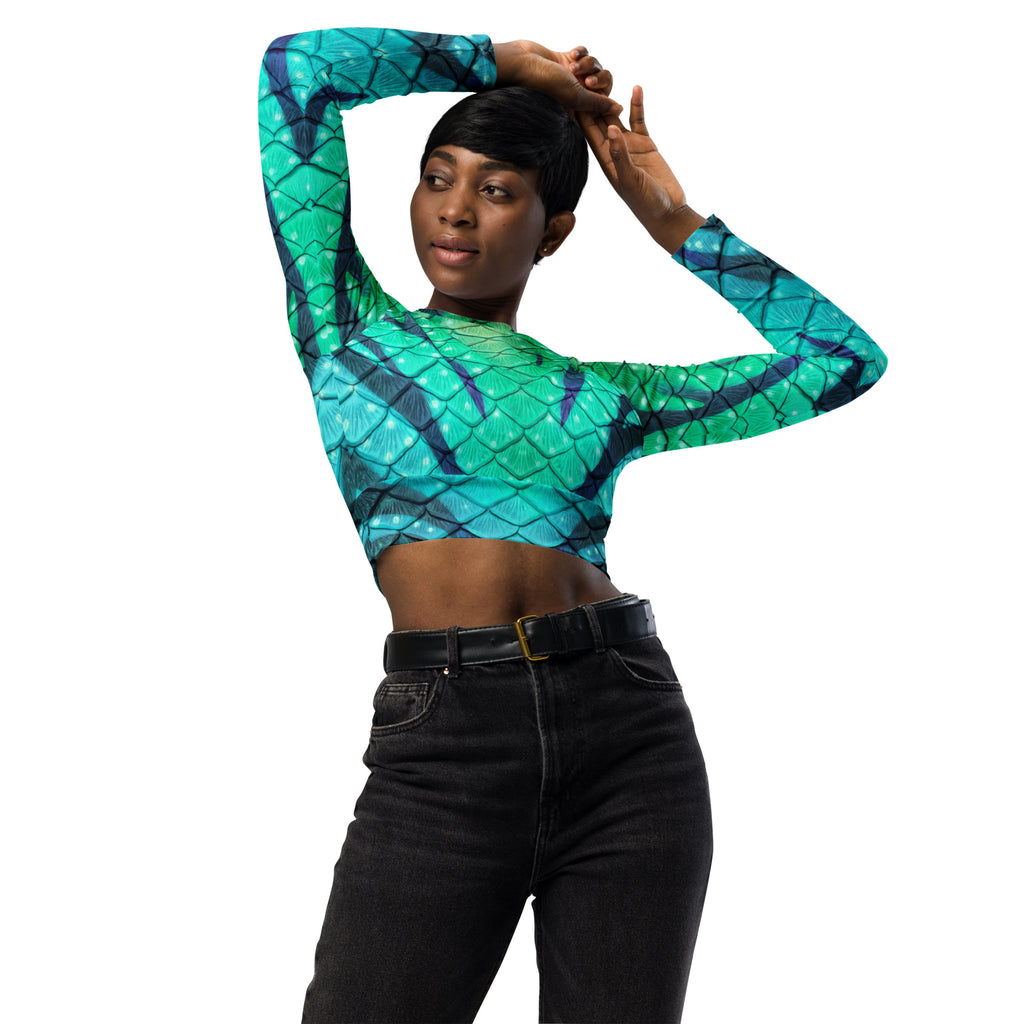 Way of Water Recycled Cropped Rash Guard