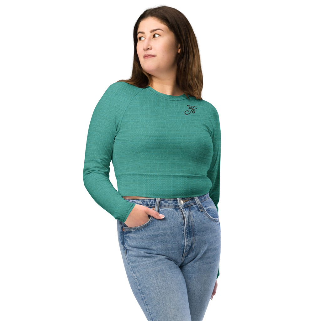 Finfolk Merchant Company Recycled Long-Sleeve Crop Top