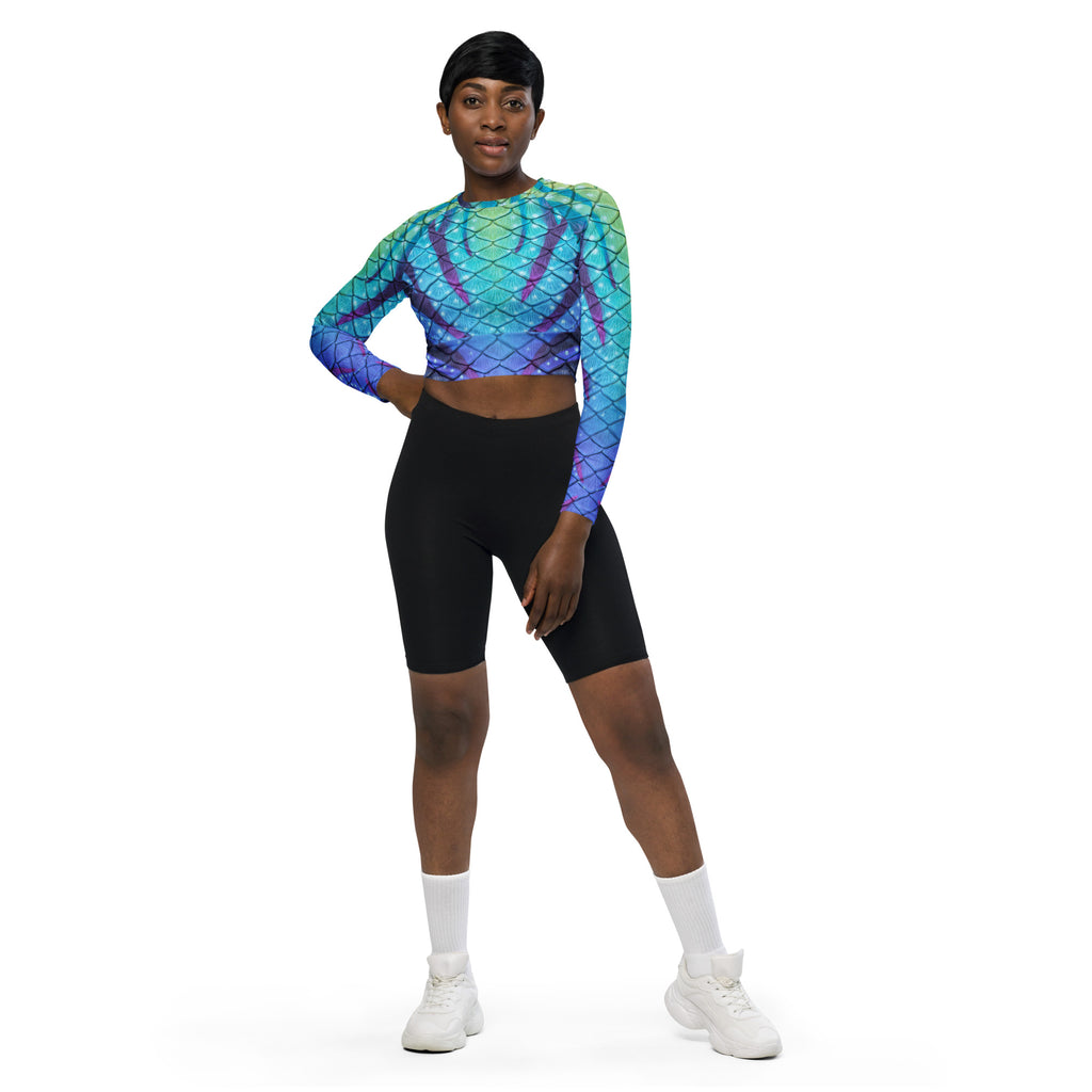 Navi Nightfall Recycled Cropped Rash Guard