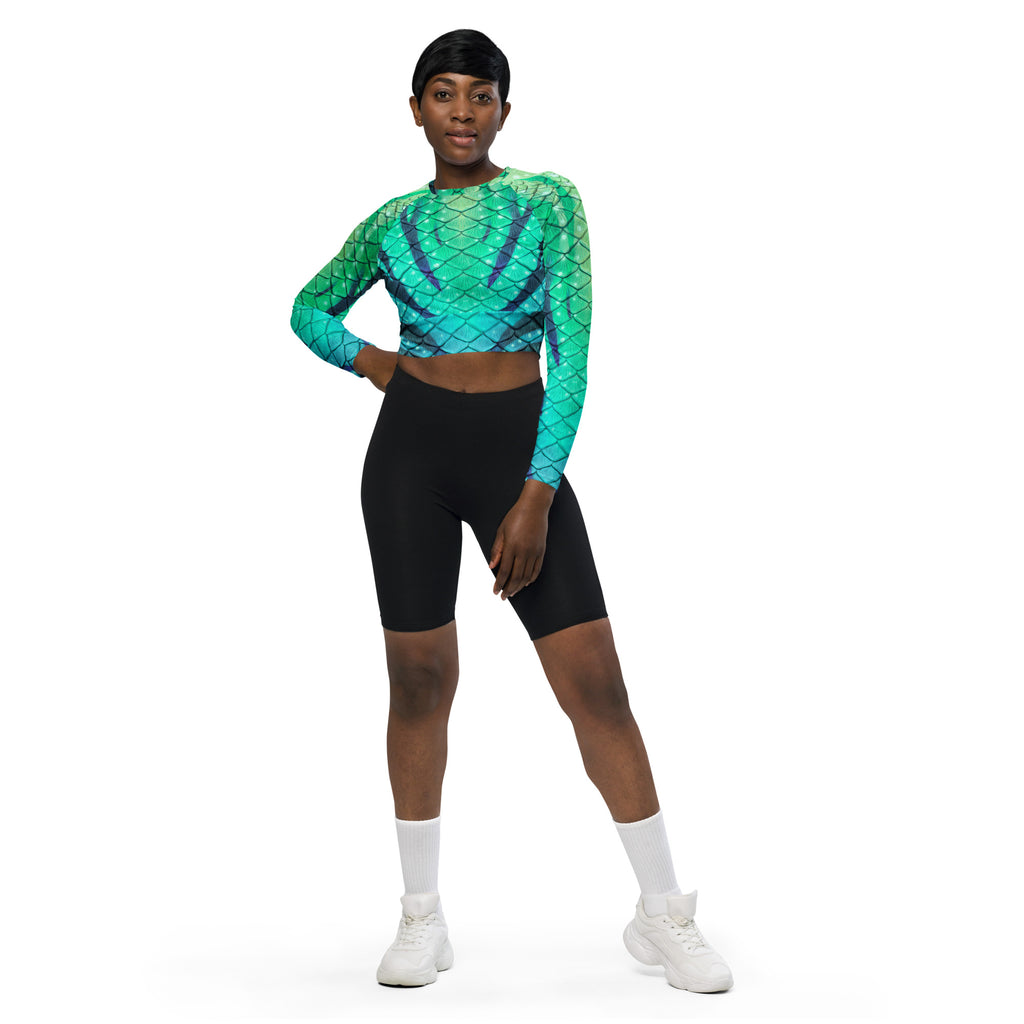 Way of Water Recycled Cropped Rash Guard