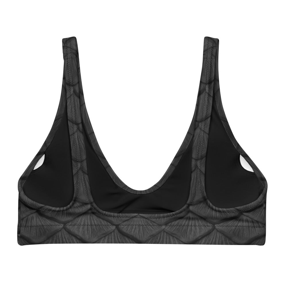 Obsidian Scale Recycled Padded Bikini Top
