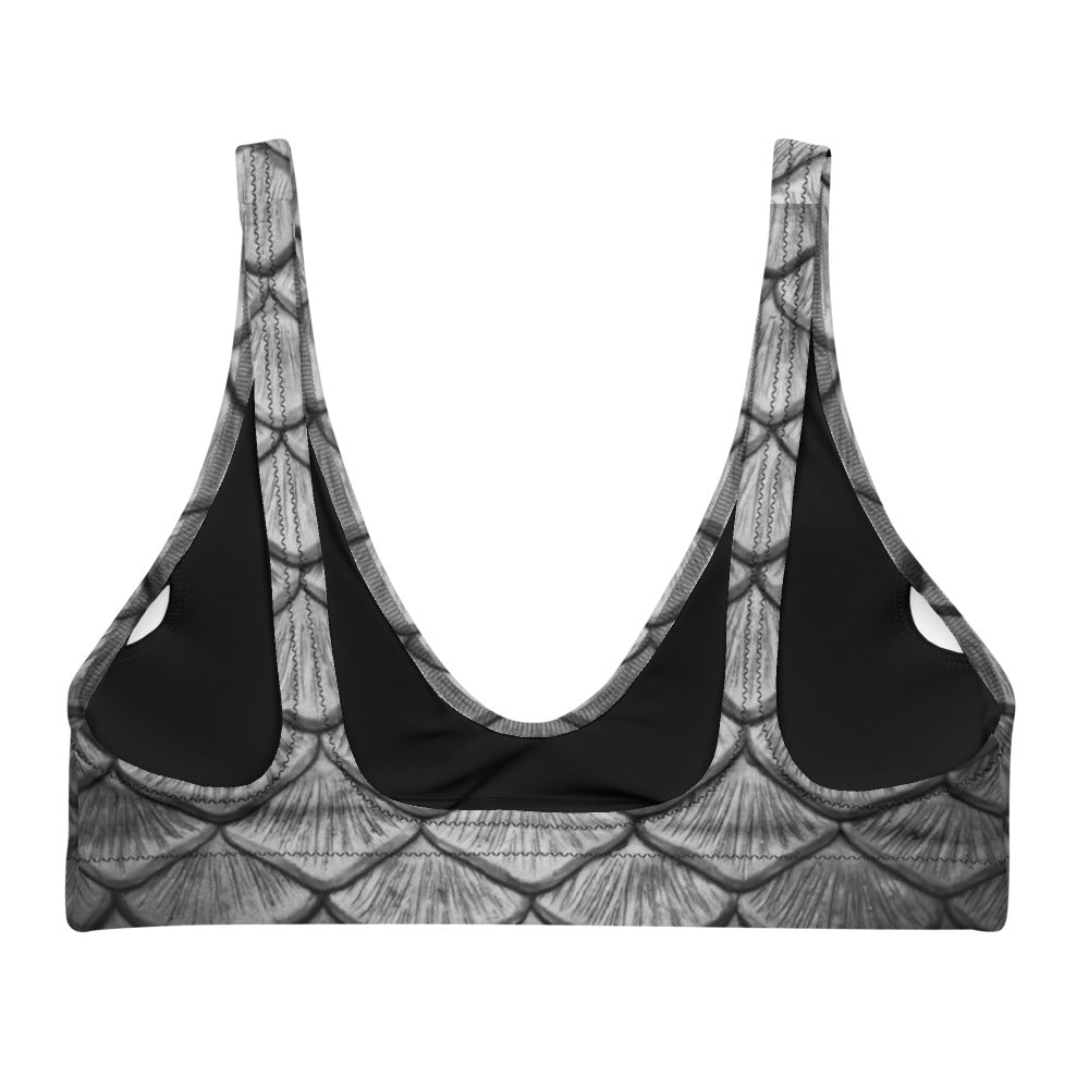 Starcrossed Silver Recycled Padded Bikini Top