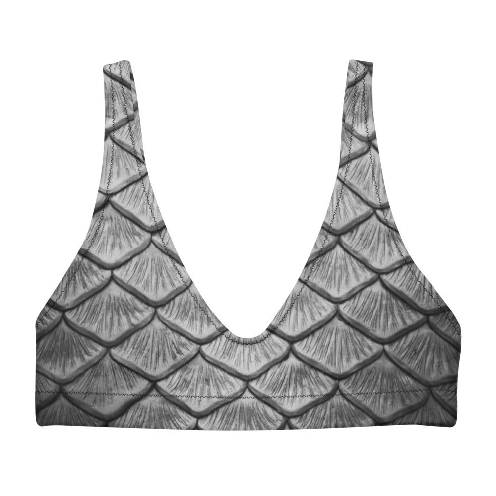 Starcrossed Silver Recycled Padded Bikini Top