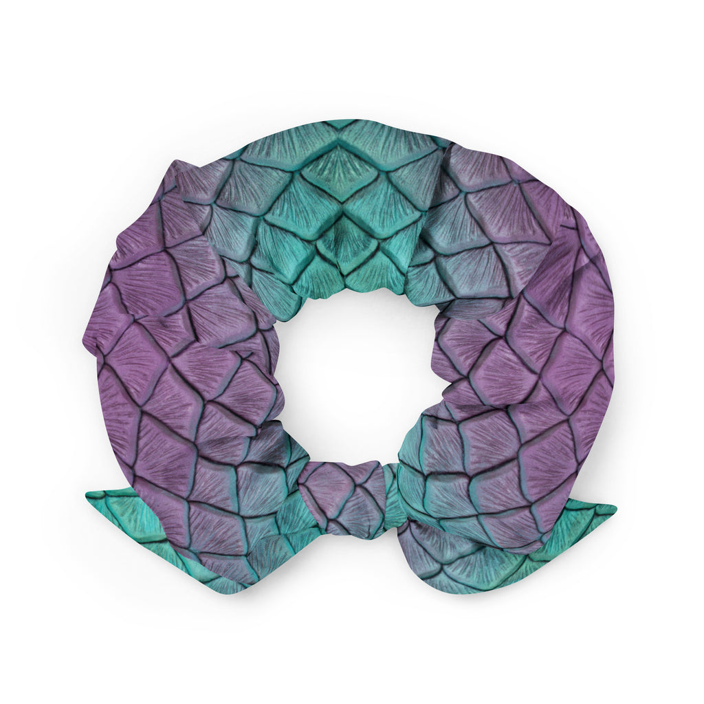 Aqua Fairy Recycled Scrunchie