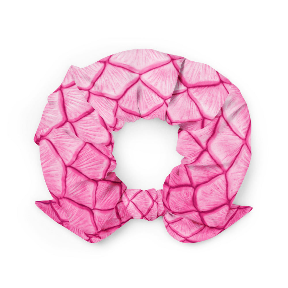 Plumeria Pink Scrunchie