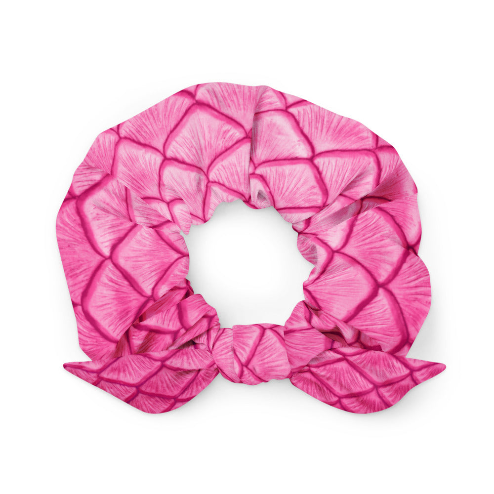 Plumeria Pink Scrunchie