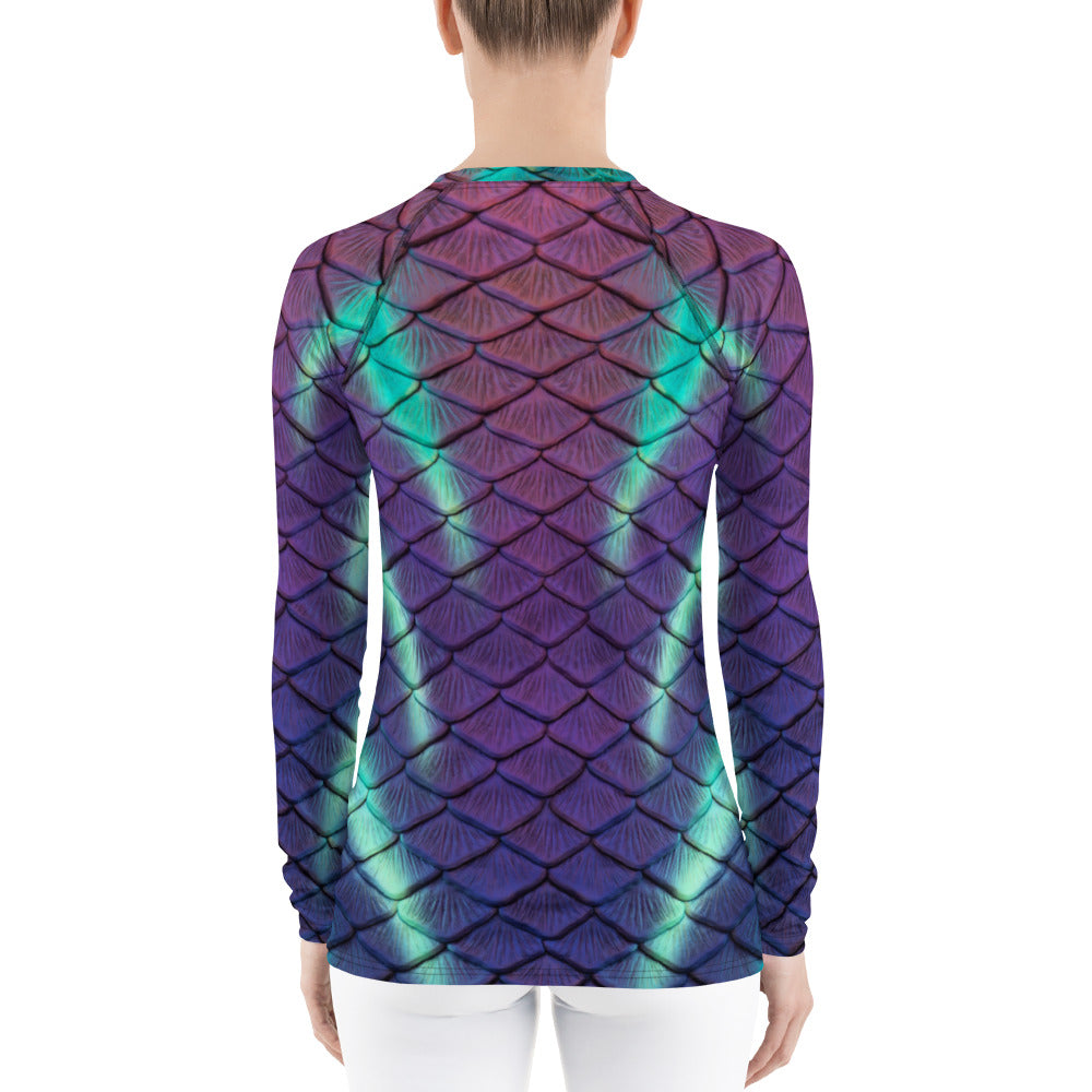 Aurora Borealis Fitted Rash Guard