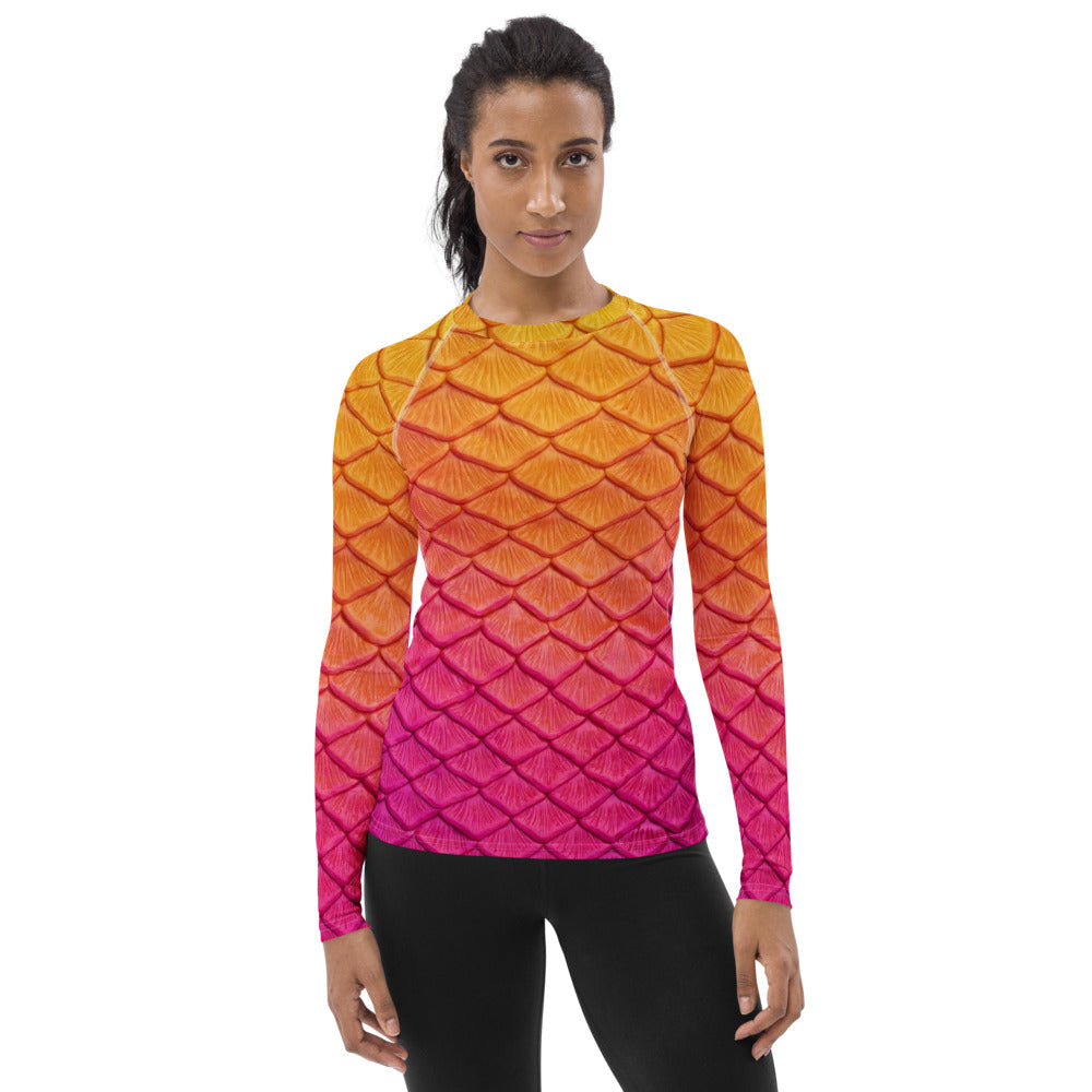 Hibiscus Bliss Fitted Rash Guard