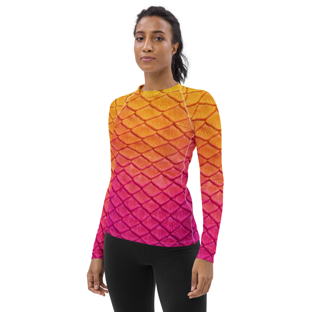 Hibiscus Bliss Fitted Rash Guard
