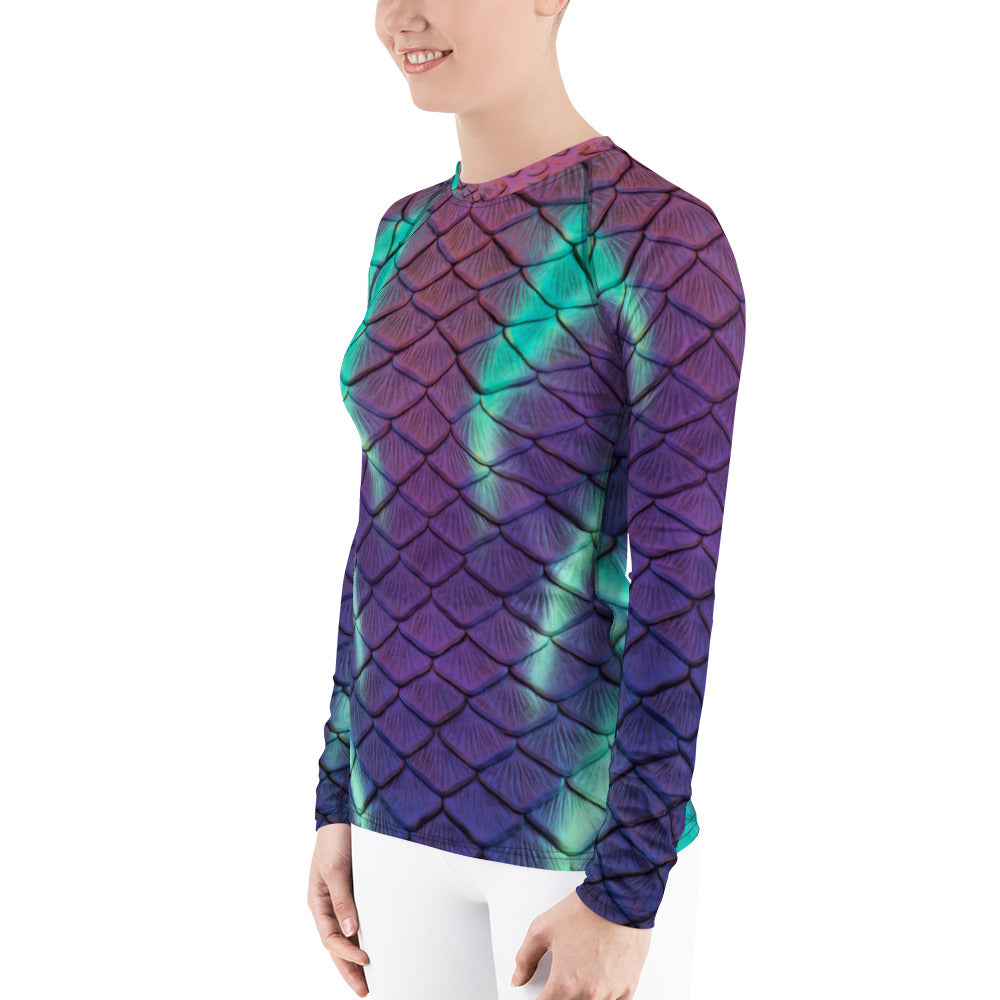 Aurora Borealis Fitted Rash Guard
