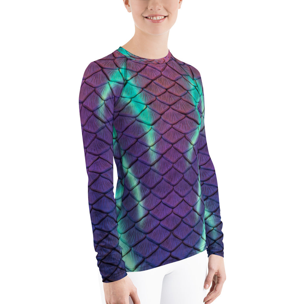 Aurora Borealis Fitted Rash Guard